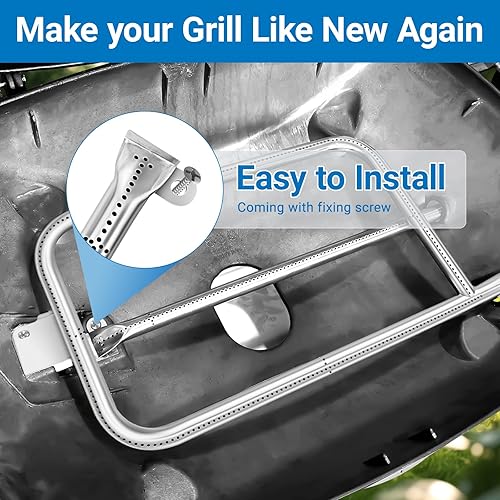 Miniatura 6 de Uniflasy Tubo de quemador 65032 para Weber Q300 Q3000 Q320 Q3200 404341 57060001 586002 parrilla de gas 304 parrilla de acero inoxidable 60036 80385