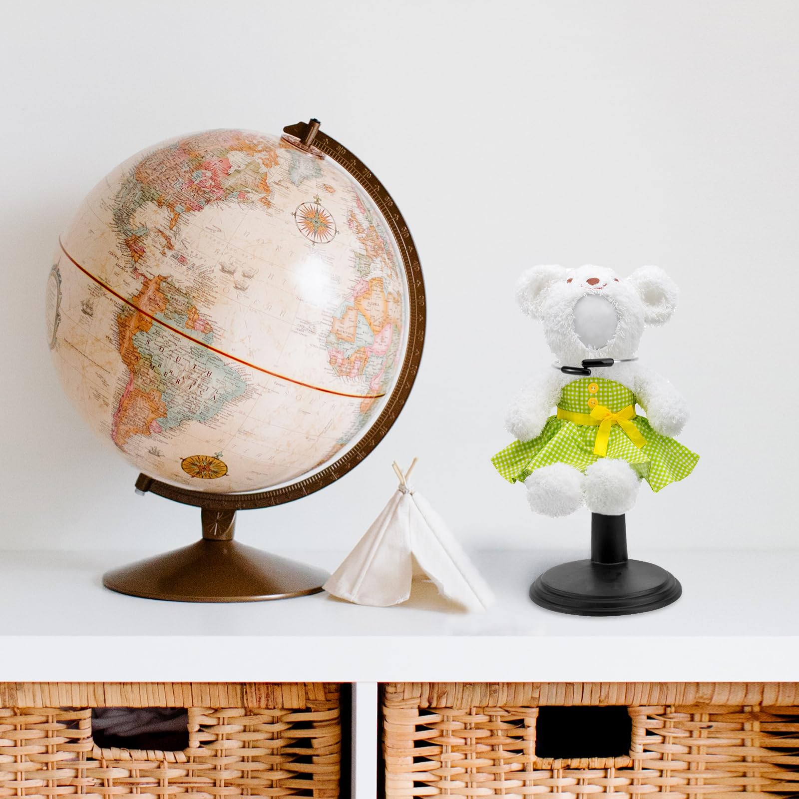 TOYANDONA Supporto per Bambola, 4 Pezzi Supporto per Bambola Nero o per Action Figure Stand Espositore per (15 Cm