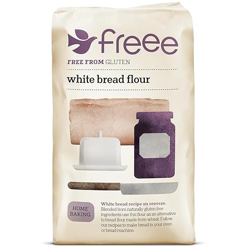 Freee Harina de pan blanco - 2.2 lbs Harina multiusos premium sin gluten para hornear Ideal para pan, panecillos y pasteles Apto para veganos