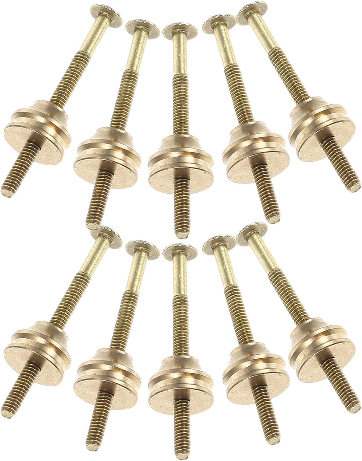10 Sets Tea Kettle Lid Knob Screws Nuts Brass Replacement Parts for Tea Pot Lid Knobs with Easy Installation and Precision Craftsmanship Suitable for Homes