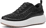 DREAM PAIRS Women Platform Chunky Sneakers, Lace Up Casual Comfortable Fashion Shoes for Walking Running Workout