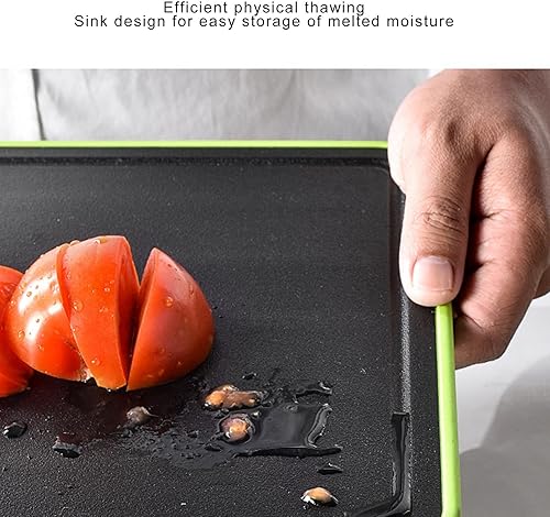 Miniatura 3 de Tabla de cortar de aluminio, tabla de cortar multifuncional, descongelación rápida, pintura en aerosol de aleación de aluminio, tabla de cortar de