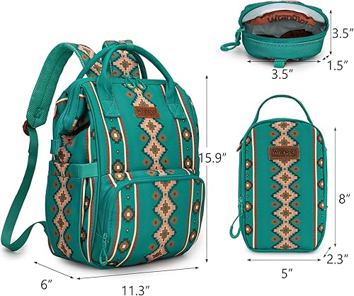 Miniatura 2 de Montana West Wrangler Callie - Mochila para pañales con funda para chupete, bolsa cruzada para botella y correas para cochecito de bebé, diseño