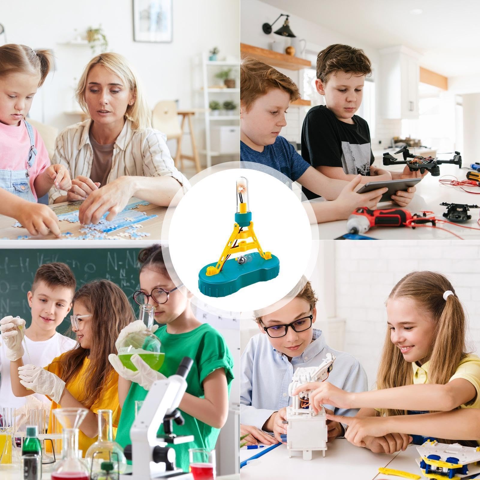Kit de ciencia para niños Set educativo interactivo de experimentos STEM de