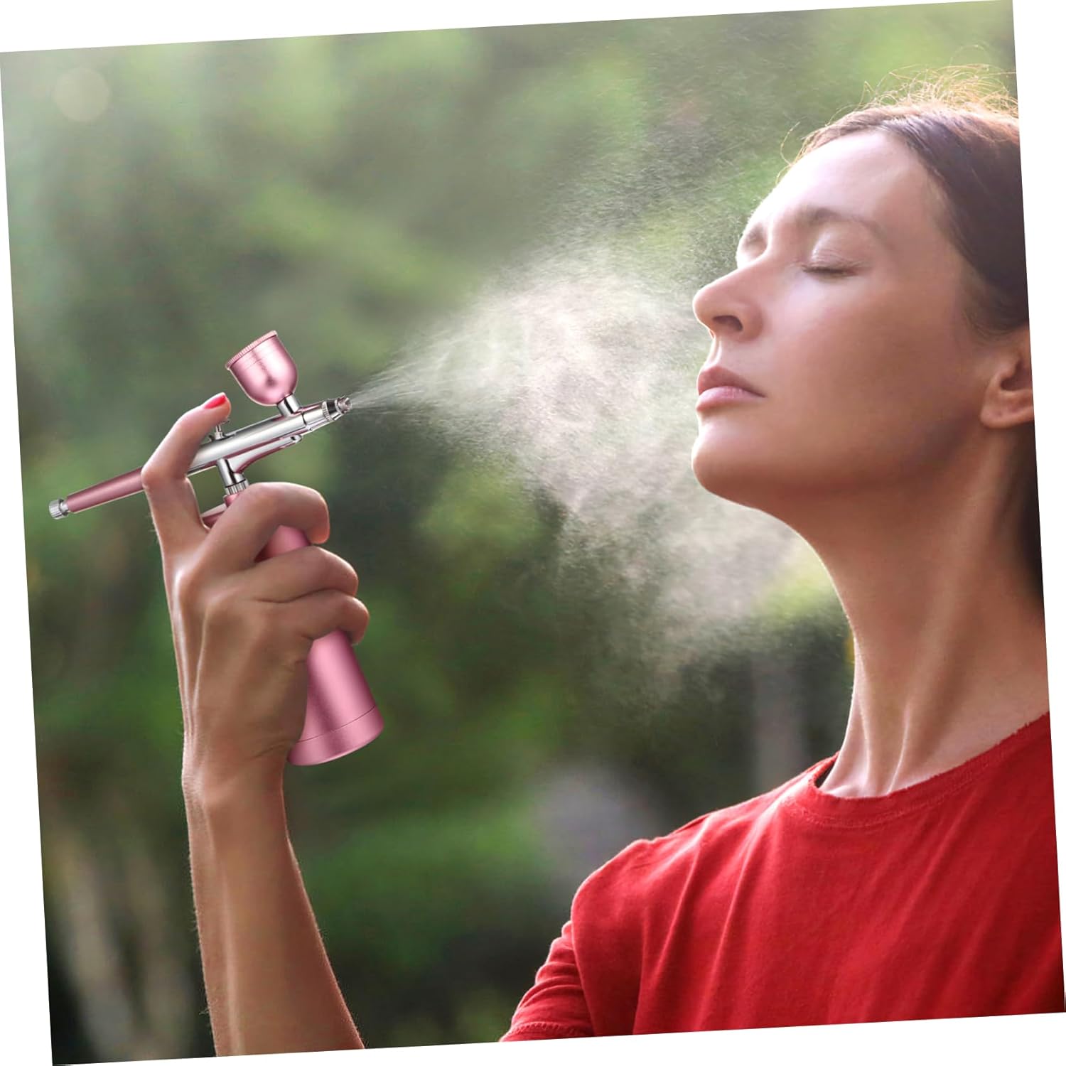 TEHAUX USB Charging Airbrush Sprayer Handheld Airbrush Facial Humidifier Kit Paint Face Beauty Tool