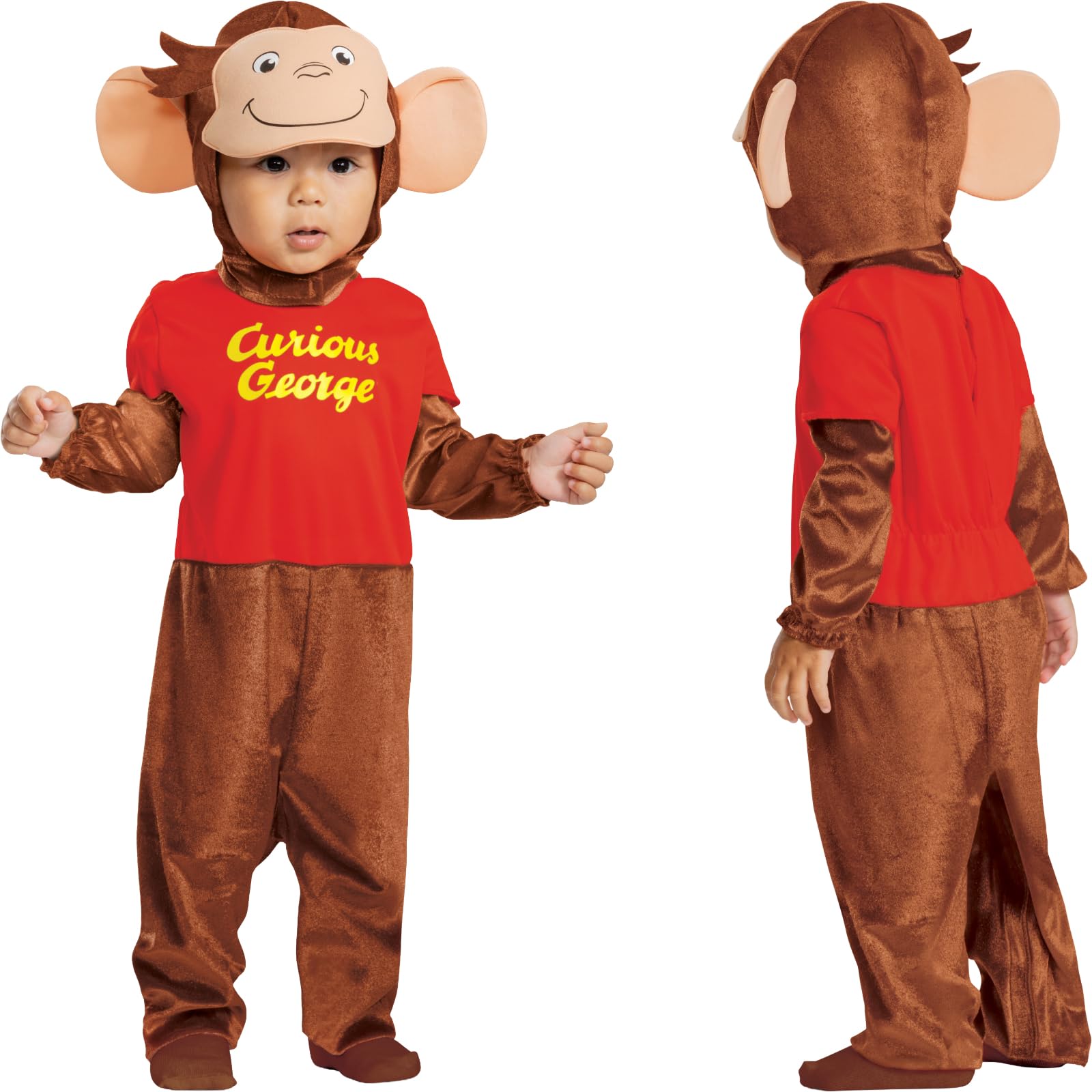Disguise Costume di Curious George per bambini piccoli, 6-12 mesi