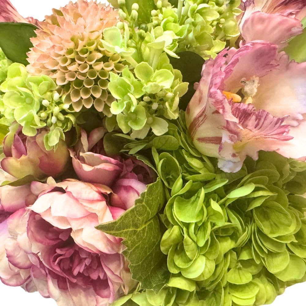 Wish Upon A Star, Faux Floral Arrangement, Large-Size Premium Artificial Indoor Flower Display with Beautiful Blooms and Foliage That Lasts Forever - High Energy Natural Looking Floral