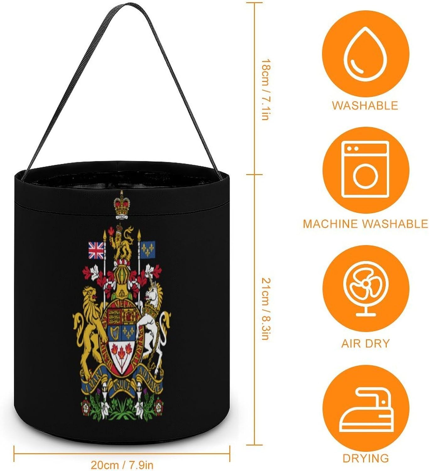 Coat of Arms of Canada Candy Bag Halloween Treat Goody Bags Party Basket Handbag Holiday Decor