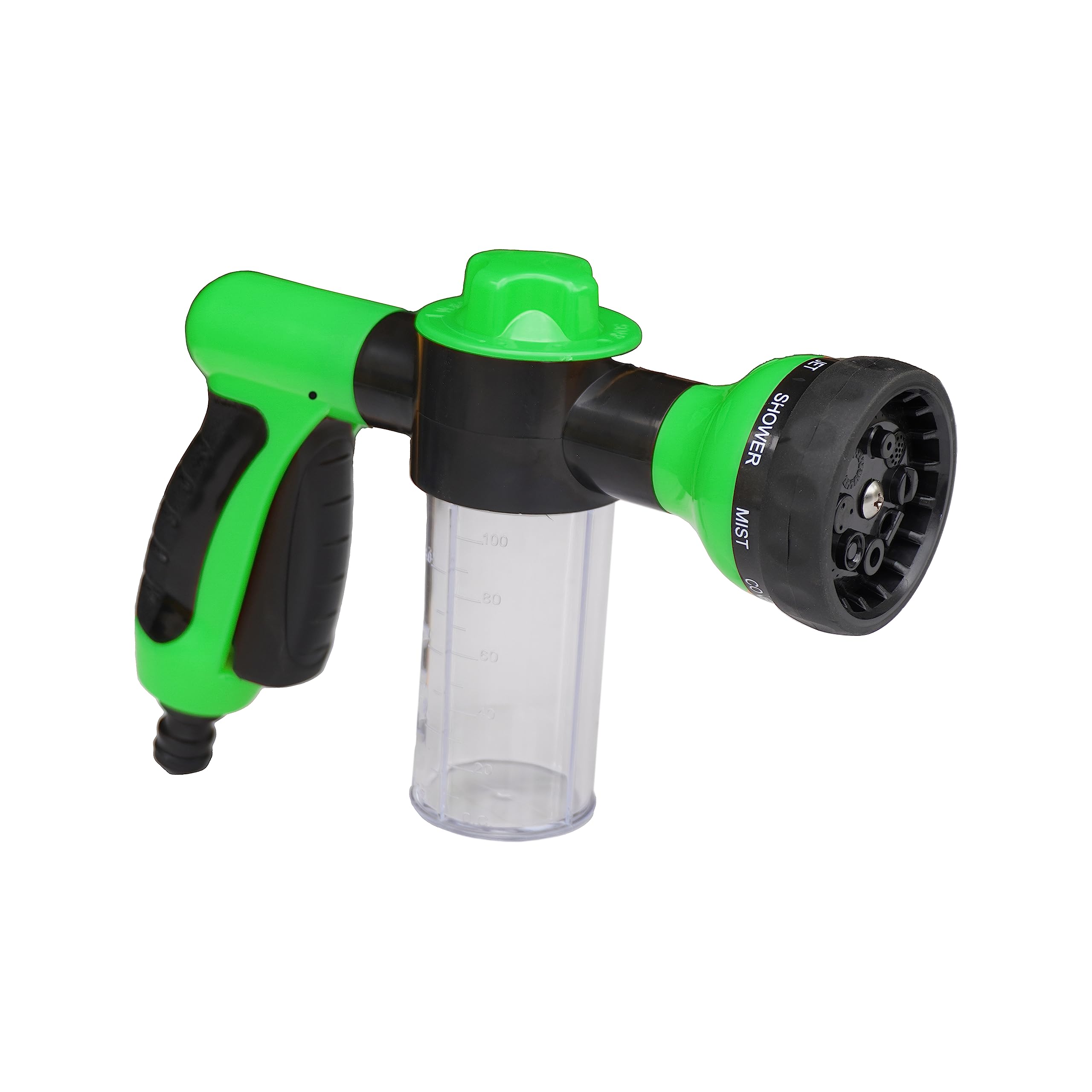 NIKAVI Foam Sprayer Garden Hose Spray Nozzle Car Wash Foam Gun 8 Way Spray Pattern with 100cc Soap Dispenser Bottle Car Washing, Plants Watering and Pets Showering (Green) (B0C9X6B57G) Amazon Price History, Amazon Price Tracker