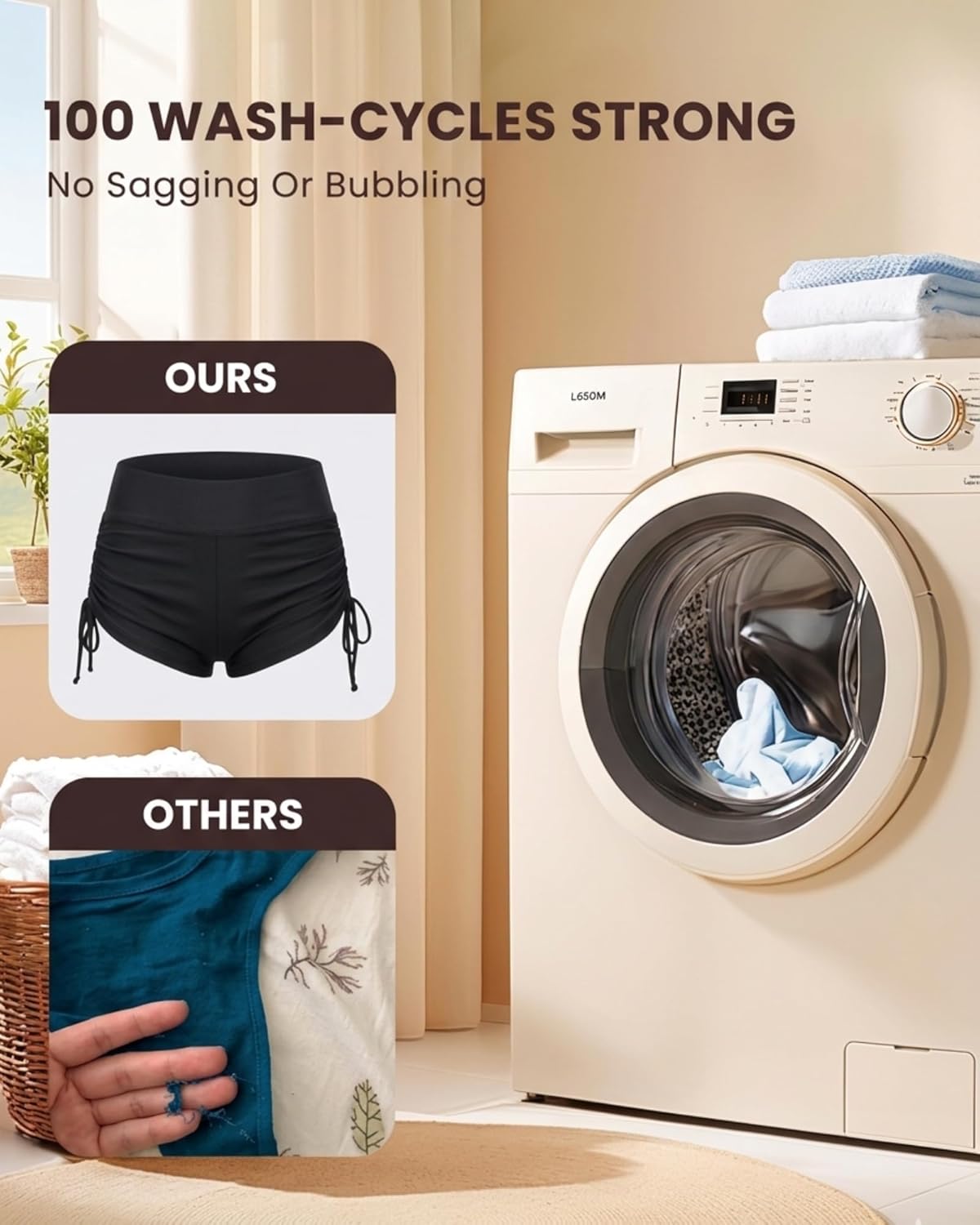 Period Swimwear High-Waisted Leakproof Bikini Bottoms,Ultra-Thin PFAS-Free Full Coverage for Teen Girls Women thumbnail