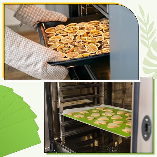 Miniatura 7 de Suclain 6 alfombrillas de silicona compatibles con Harvest Right Freeze Dryer Accesorios para liofilización, bandejas medianas, forros de secado