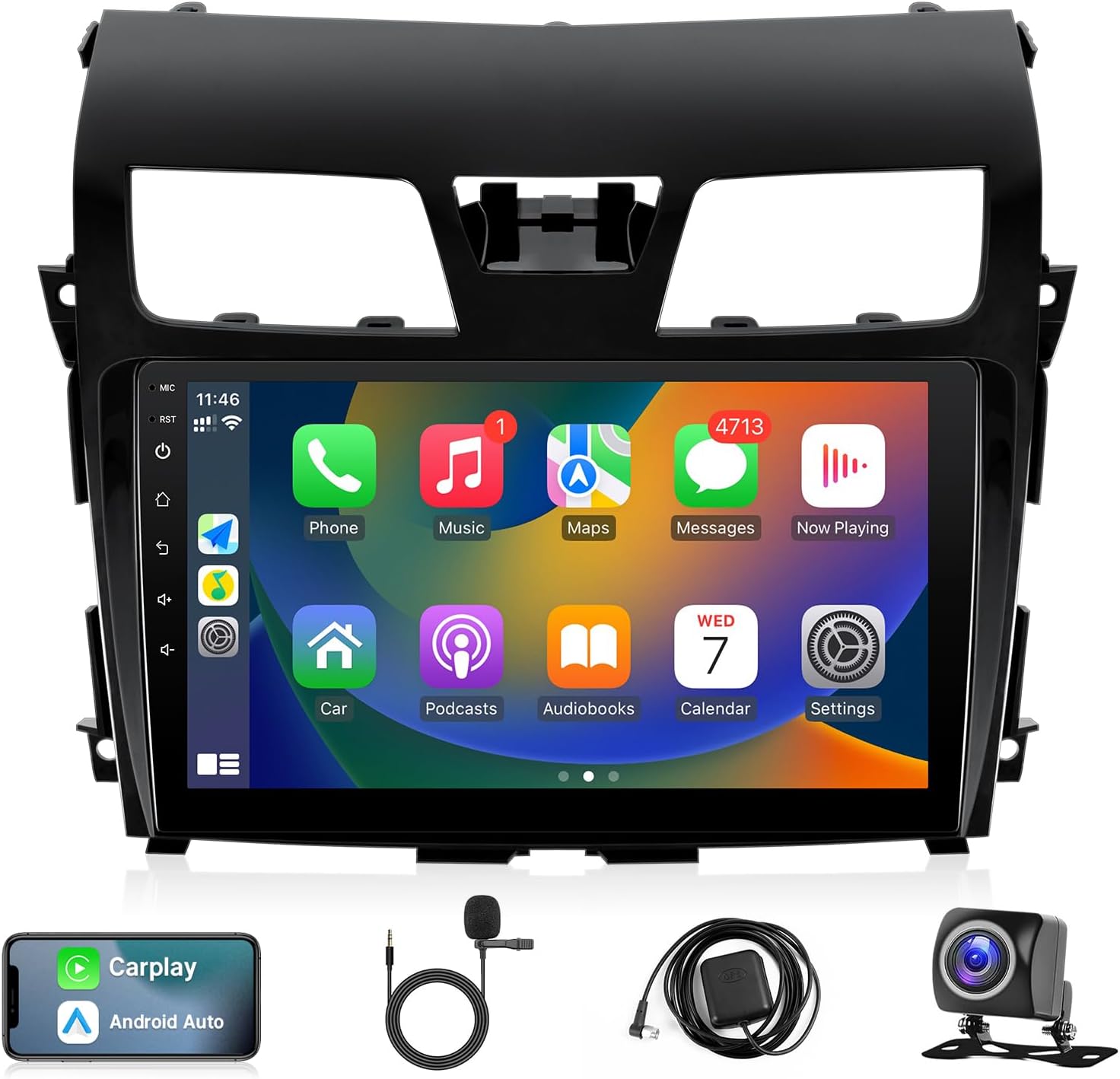 Leadfan Android Car Stereo for Nissan Altima 2013 2014 2015 with Wireless Carplay Android Auto, 10.1 Inch Screen with GPS Bluetooth SWC Backup Camera (for Altima 2013-2015(with AC Vent))
