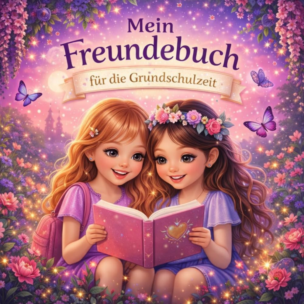 Mein Freundebuch für die Grundschulzeit: Freundebuch für die Grundschulzeit | Erinnerungsalbum für Freunde und Lehrer mit Platz für viele Einträge