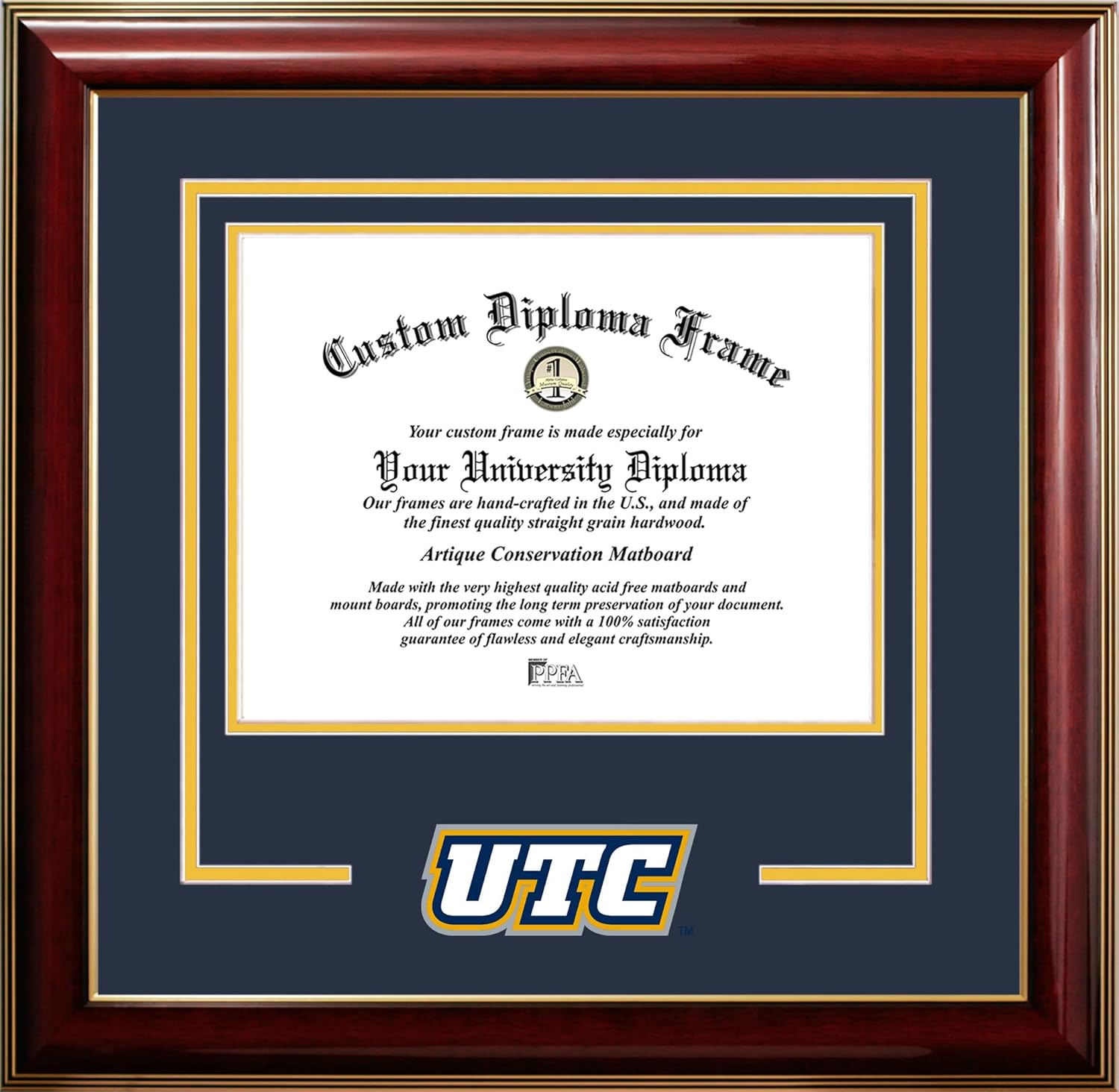 Campus Images UTC Mocs 17w x 14h Classic Spirit Logo Diploma Frame