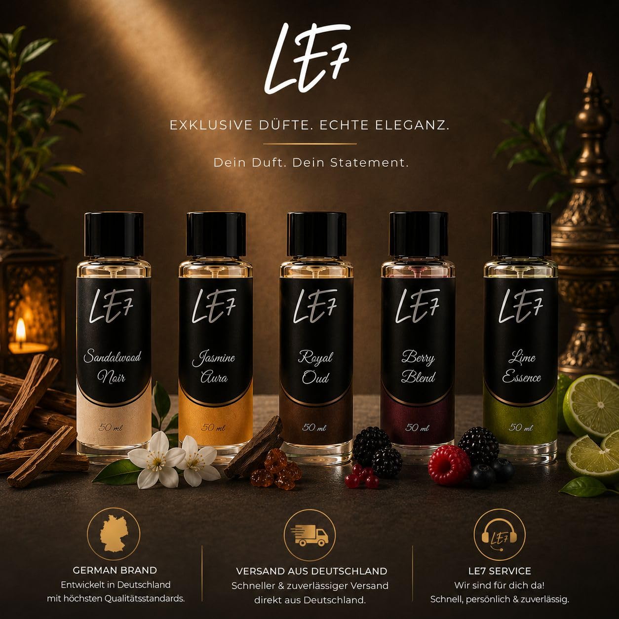 Diffuser, Lime Essence Duft 50ml, Elektrischer Auto Lufterfrischer mit Akku, Intelligenter KI-CHIP, Timer & LED Licht, Autoparfum & Raumduft für Auto, Büro & Zuhause (Schwarz) (Lime Essence)