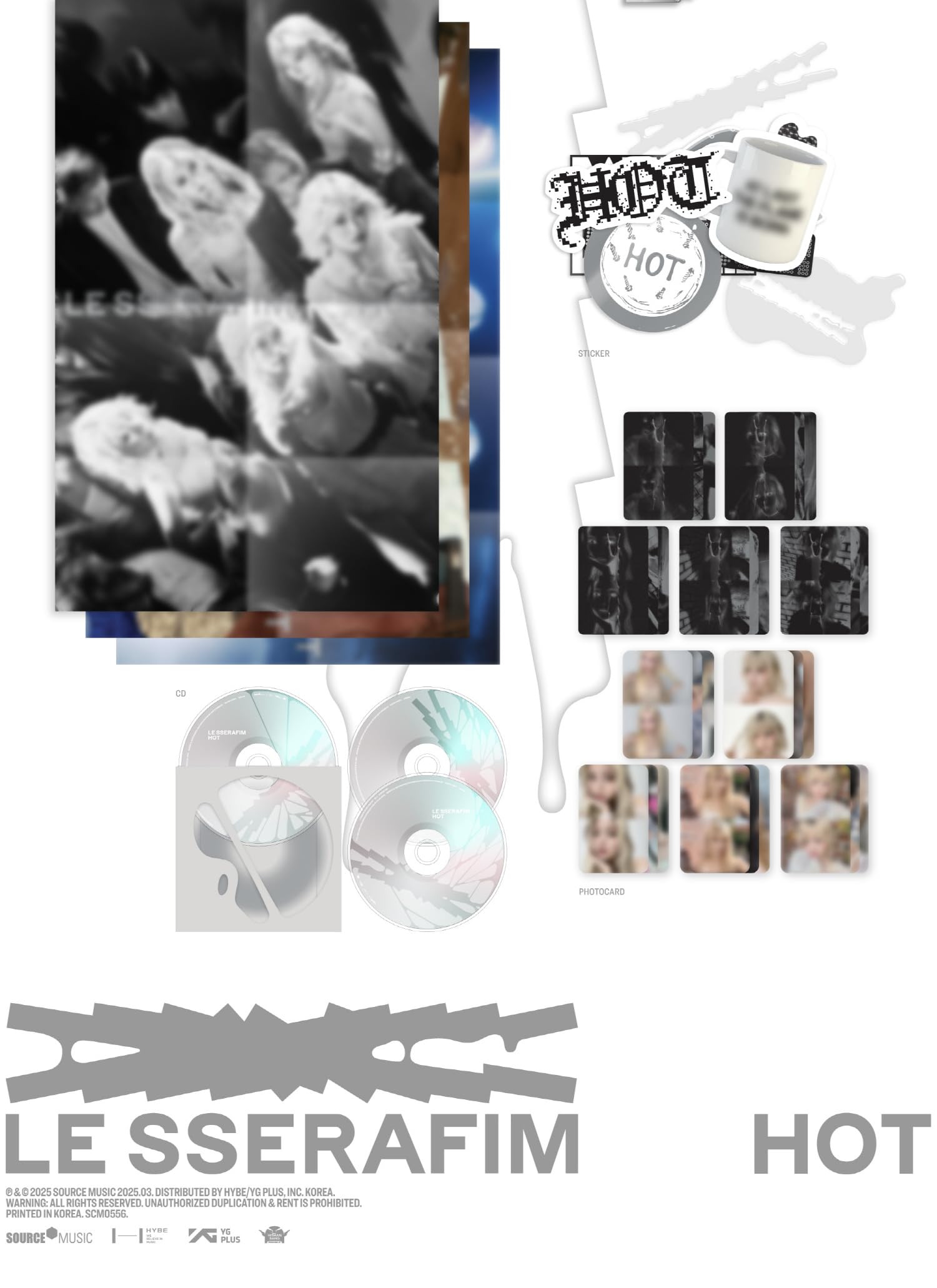 Amazon.com: LE SSERAFIM HOT 5th Mini Album with Tracking Sealed