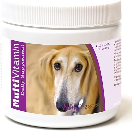 Miniatura 81 de Healthy Breeds Multivitamínico siberiano Husky para perros, suplemento diario recomendado por veterinarios, sabor a tocino, 60 masticables suaves