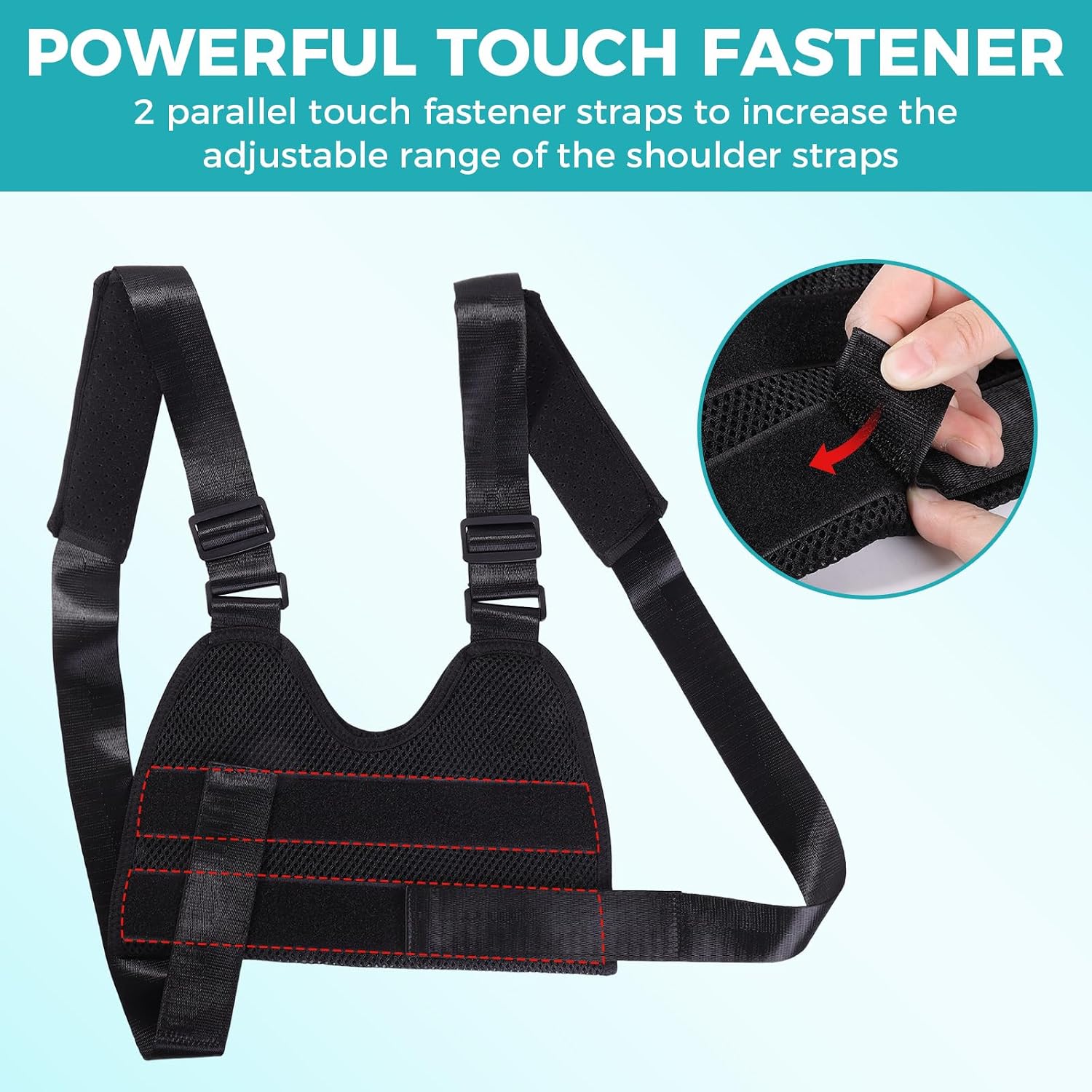 ENLUNTRA Kids Upper Extremity Sling, Breathable & Comfort Arm Sling Shoulder Immobilizer，Adjustable Arm Sling for Elbow Injury(black-S)