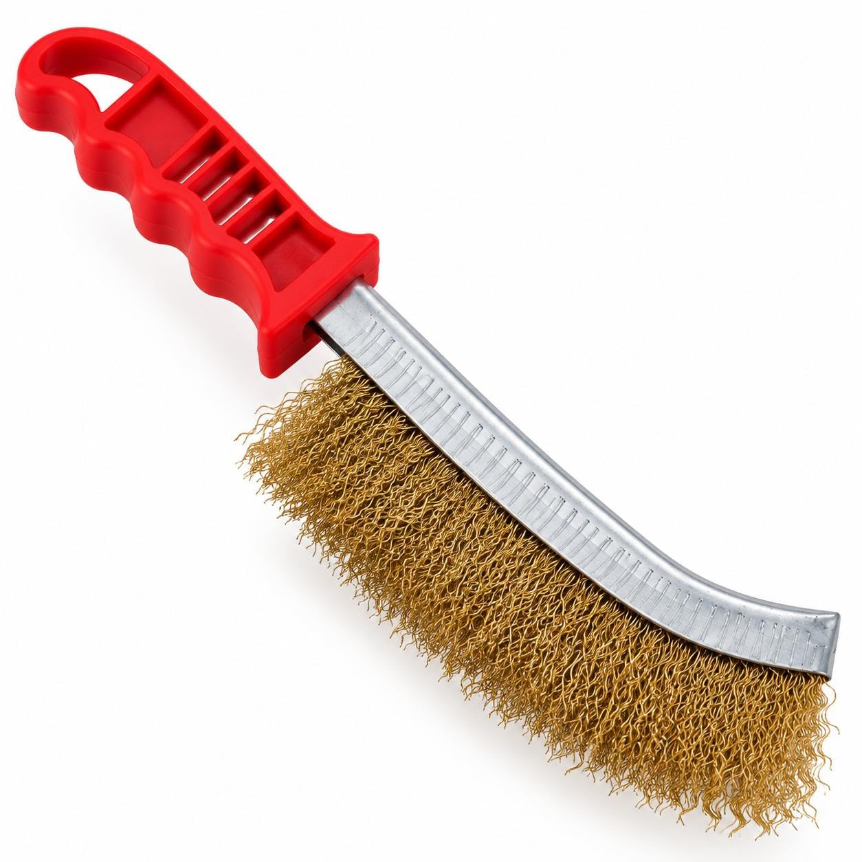 Multi-Purpose Stainless Steel Wire Brush with Long Handle for Cleaning Rust and Paint Remover Brush | Wire Brush for Cleaning Metal - Pack of 1