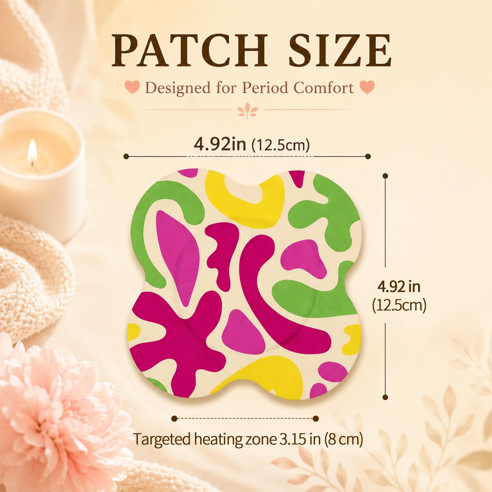 Mugwort Menstrual Heat Patches, 6 Count Herbal Period Patches for Lower Abdomen Menstrual Pain Relief, Direct-to-Skin, Up to 4 Hours Warmth, Non-Medicated — Amazon image 3