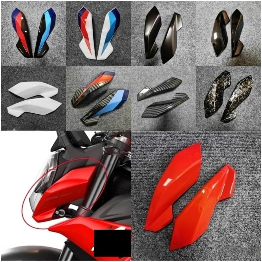 Motorcycle Winglet for S1000R M1000R 2021 2022 2023 2024 Motorcycle Head Side Panel Upper Front Headlight Nose Turn Signal Fairing