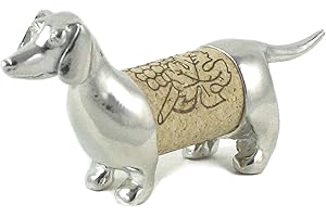 Dachshund Dog Wine Cork Sculpture - Gift Boxed with Story Card