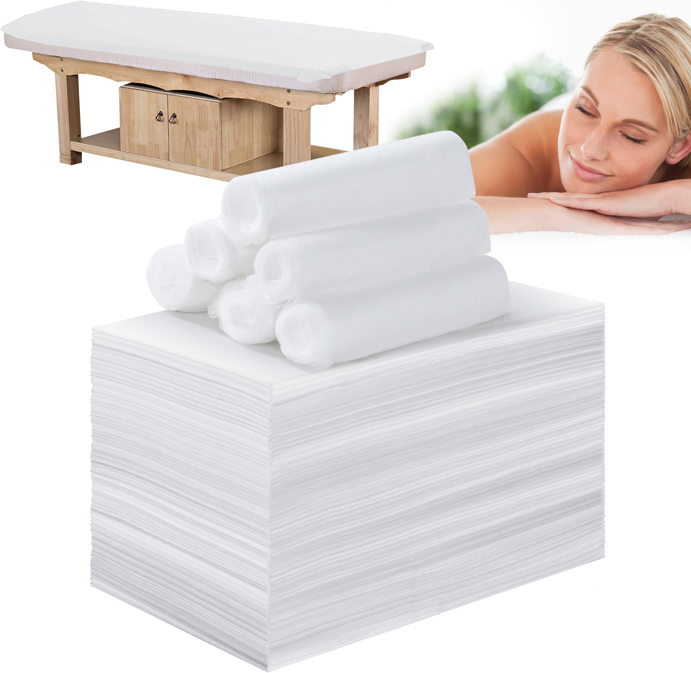 Disposable Bed Sheets for Massage Table 100 Pcs 31" x 71