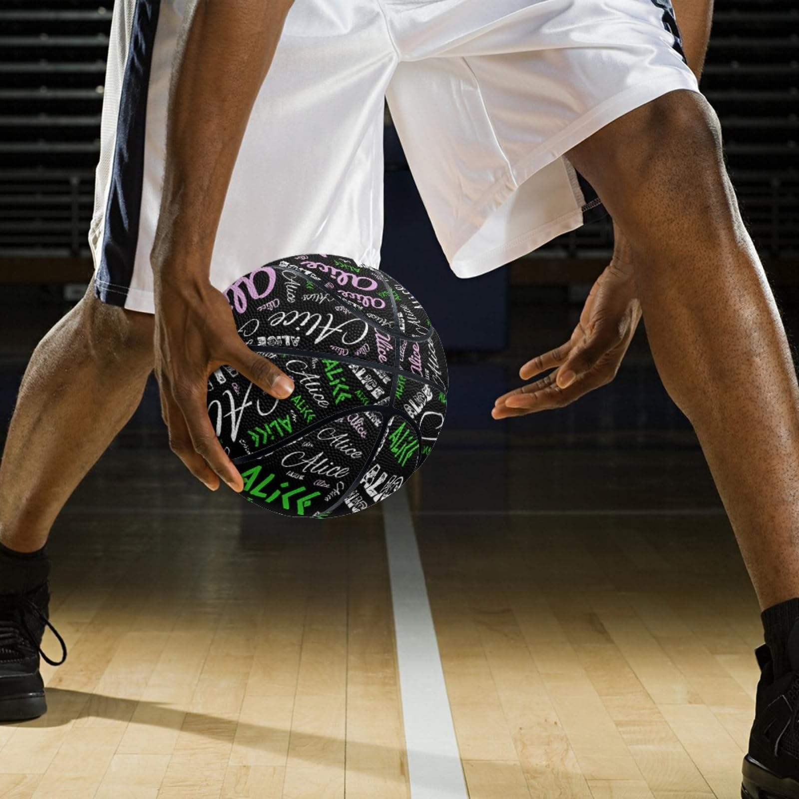 Baloncesto Personalizado con Nombre, Regalo Deportivo Personalizado,Talla 7/Talla 5, Regalo de Cumpleaños Personalizado, Regalo para Amantes del Baloncesto