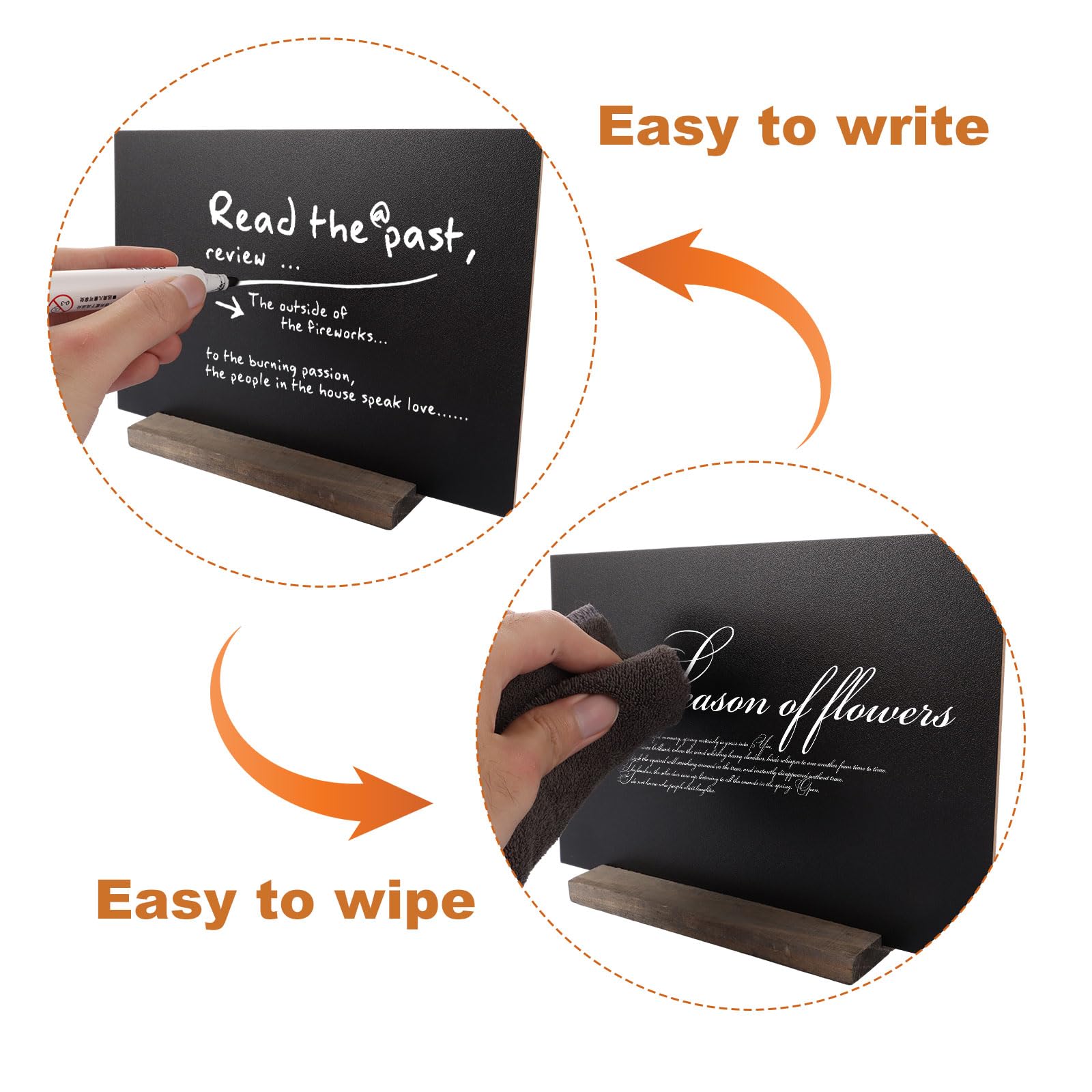 DAJAVE 12 Pcs Mini Chalkboard Signs - Image 4