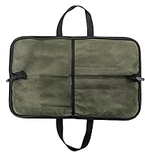Chefs Knives Roll Bag, Knives Roll Bag,Caja de transporte de cocina - de lona encerada para herramientas de cocina, organizador de cuchillos de chef portátiles con mango para culinario, Verde del