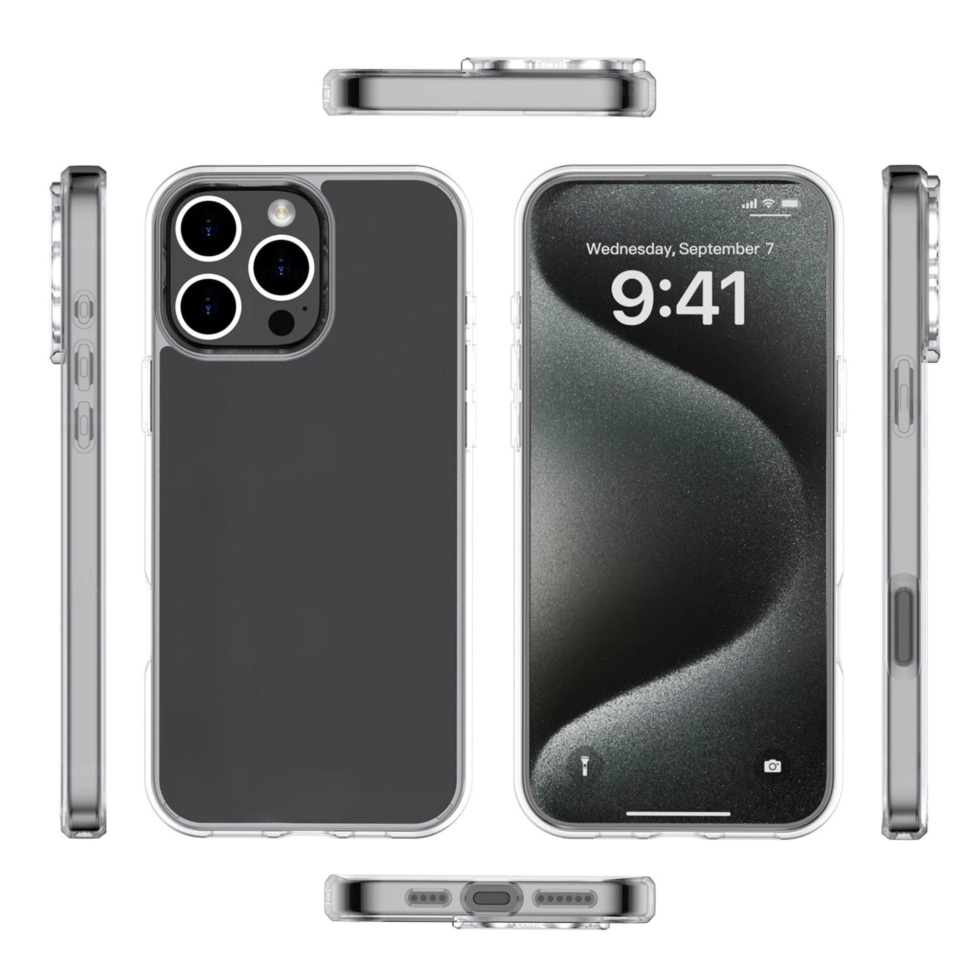 Tykonic Transparent Cover for iPhone 16 Pro - Sleek 2mm Soft TPU Case for iPhone 16 Pro with Military-Grade Protection, Non-Yellowing Back Cover [2024] (B0DFVNBS4X) Amazon Price History, Amazon Price Tracker