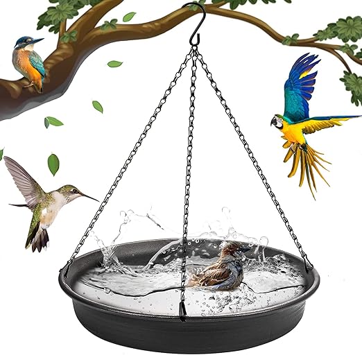 Hanging Bird Bath Hanging BirdFeeder CARGEN Garden Bird