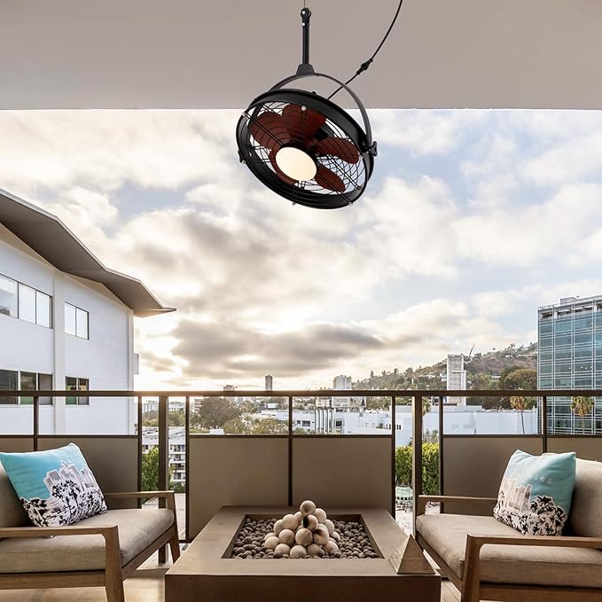 Ventilador de Techo 25 Pulgadas Con Luz y Control Remoto, Ex miniatura 9