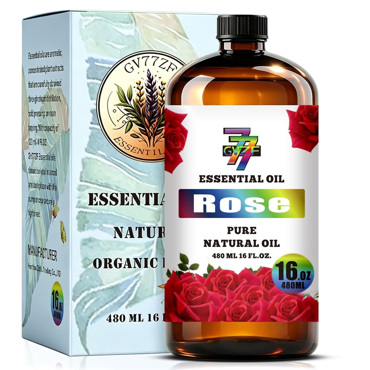Rose Essential Oil for Diffuser Massage Candle Home, Rose Oil 16 oz