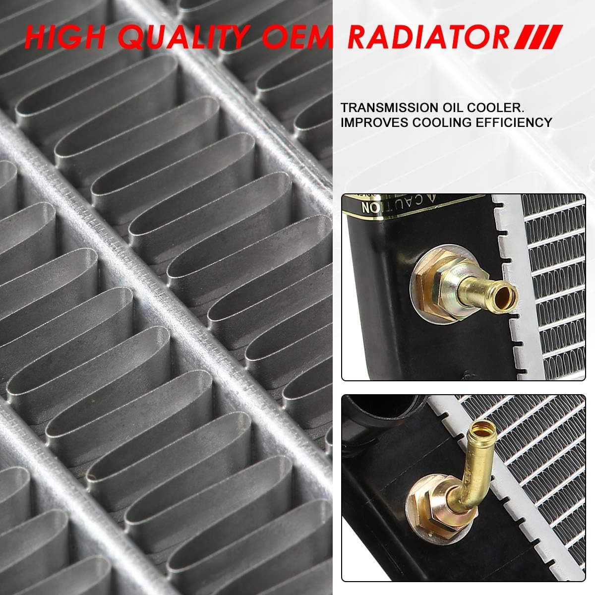 Auto Dynasty Radiator Compatible with 2006-2016 Toyota Rav4, DPI 2892 Factory Style 1-Row Cooling Radiator, Aluminum Core