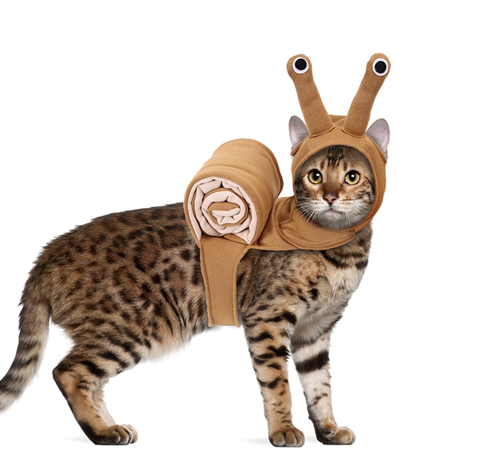 BT Bear Pet Halloween Costume,Pet Snail Costume Dog and Cat Halloween Cloak Holiday Dress Up Cosplay Costumes(Snail,S)