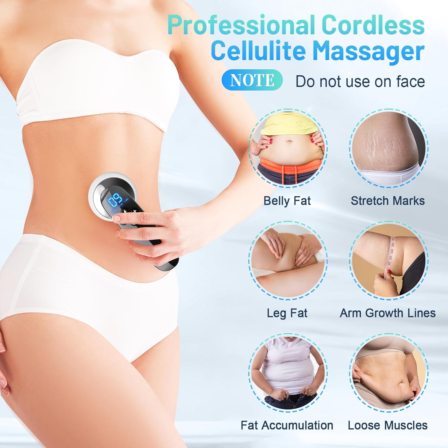 Body Sculpting Machine & Cellulite Massager – Portable Body Care Device for Belly, Waist, Arms, Legs & Butt – Home Self-Care Tool - Image 3