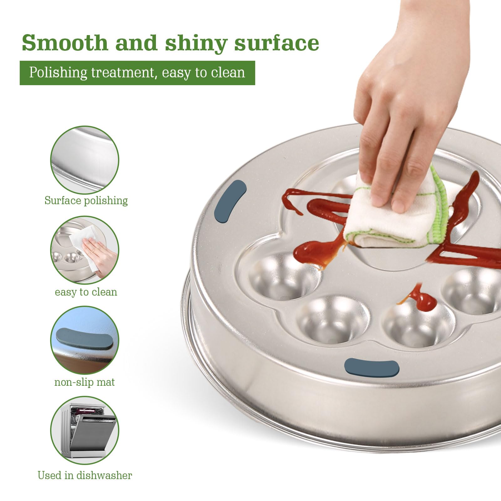 Stainless Steel Slow Feeder Dog Bowls – Non-Slip Metal Dog Bowl for Large & Medium Breeds, Puppy Puzzle Feeder – 2 Cup Capacity for Small to Big Pets – Durable Slow Feed Dog & Cat Food Dish - image 3