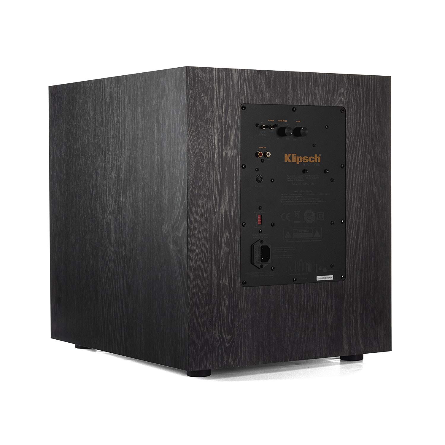 Klipsch SPL-120 Subwoofer mit Stromversorgung 30,5 cm (12 Zoll), Schwarz