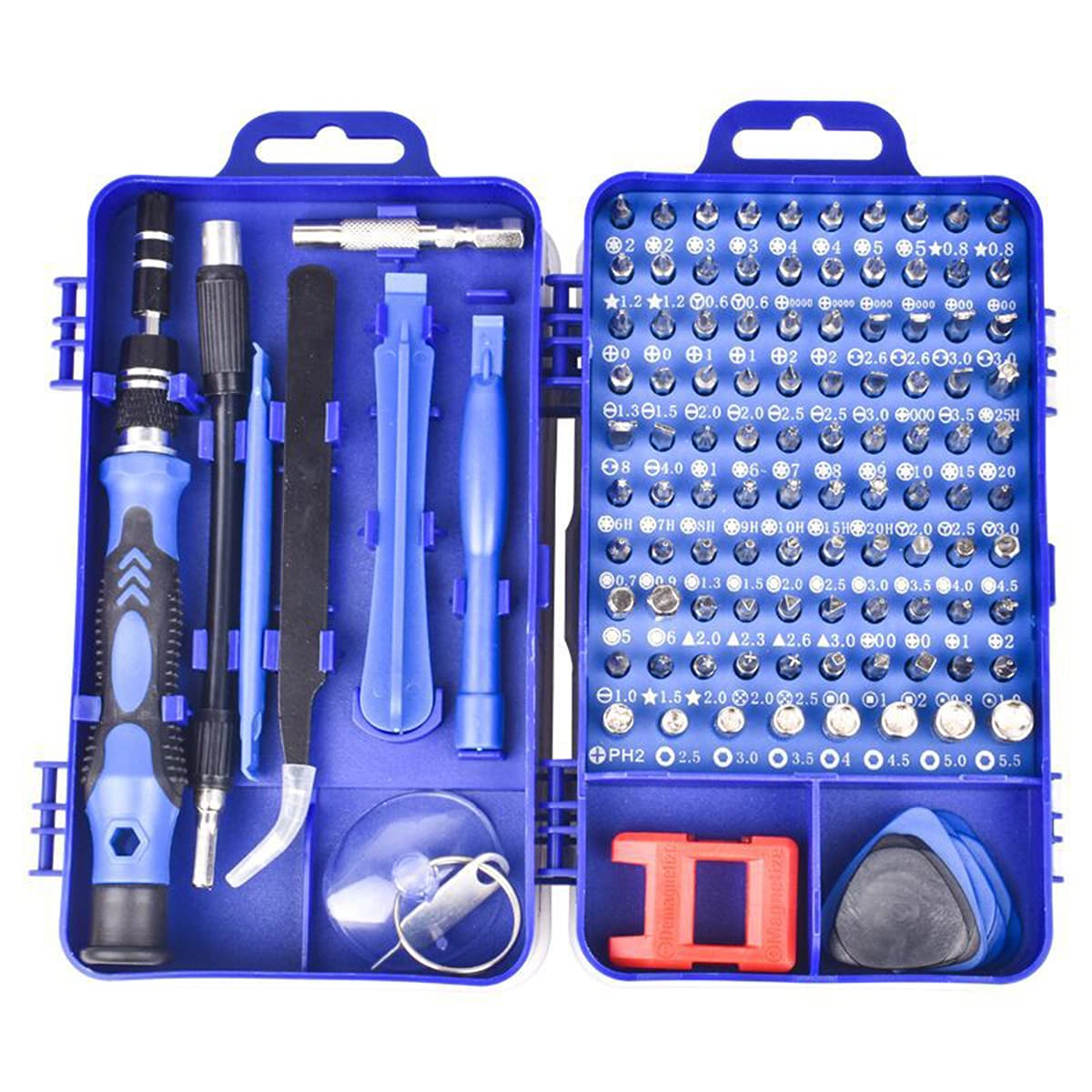 115PCS Blue Precision Screwdriver Set 115 in 1 Electronic Repair Tool Kit for iphone,Computer,Watch,and More