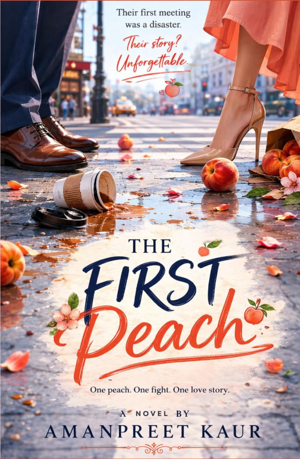 The First Peach: A Cozy Enemies-to-Lovers Romance with Coffee, Chaos, and Second Chances