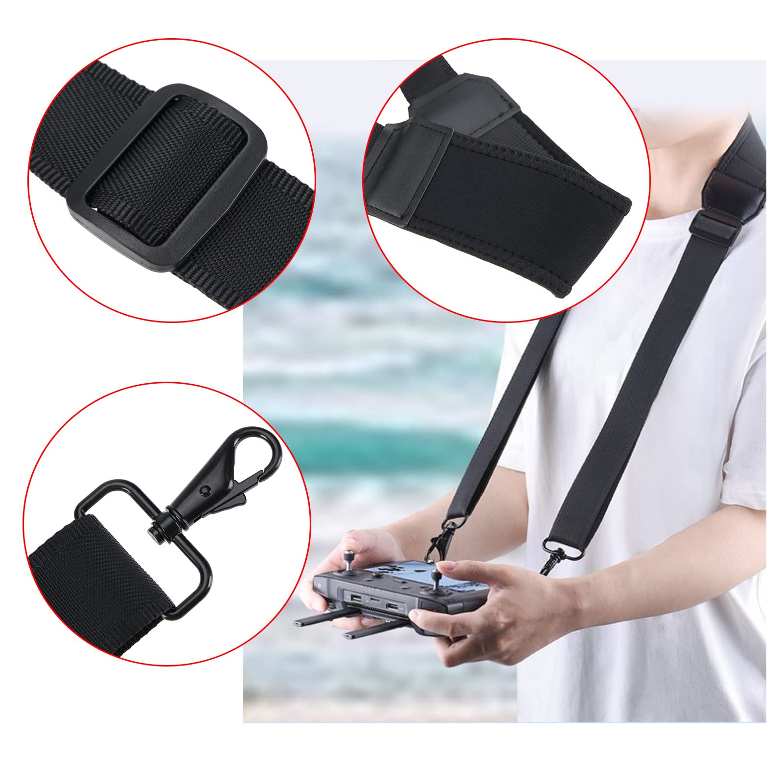 Create idea Lanière tour de cou de rechange compatible avec DJI Mini 3 Pro/Mavic 3/Mavic 2/Mavic Air 2/Mavic Air 2S Smart Controller