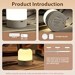 Lampe de nuit portable pour bébé,3 Couleurs Lumière d'oeuf pour la nourrice,Lumière de nuit rechargeable pour les enfants,Petite lampe sans fil de table et bord de lit,Eye Caring Dimmable LED Lampe tactile pour enfant, fille, garçon, nourrisson