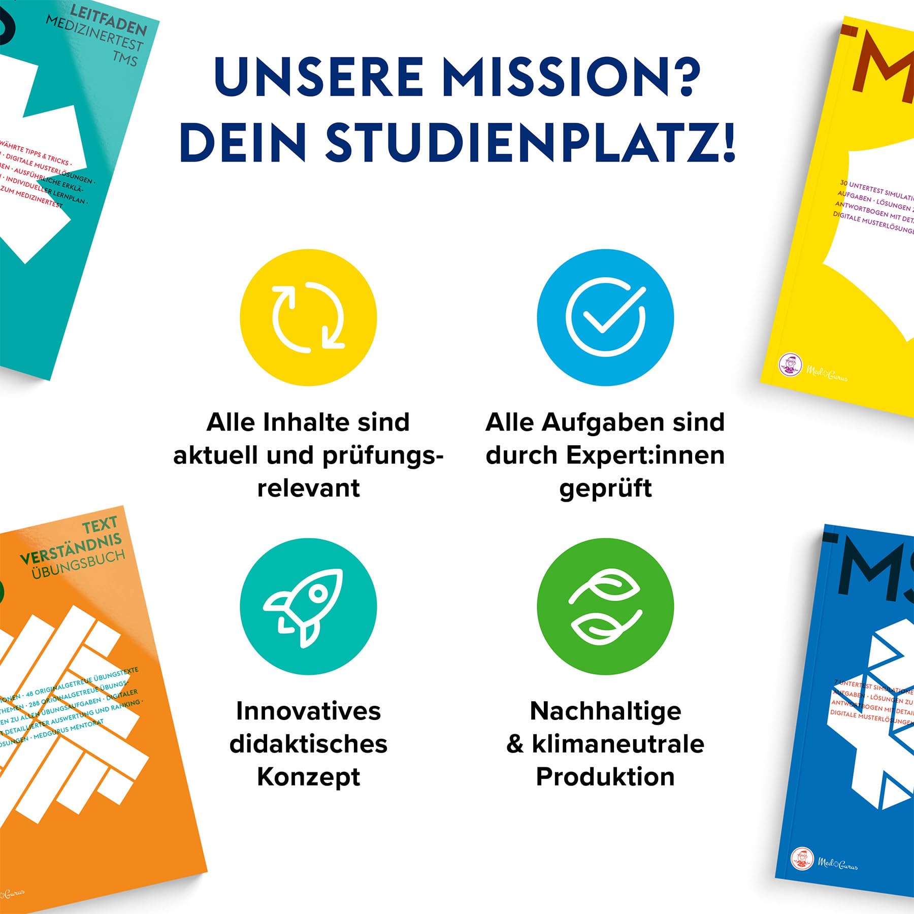MedGurus TMS Vorbereitung - TMS Leitfaden - Bearbeitungsstrategien & Übungsaufgaben zu allen Untertests des Medizinertests TMS - Erfolgreich ins Medizinstudium