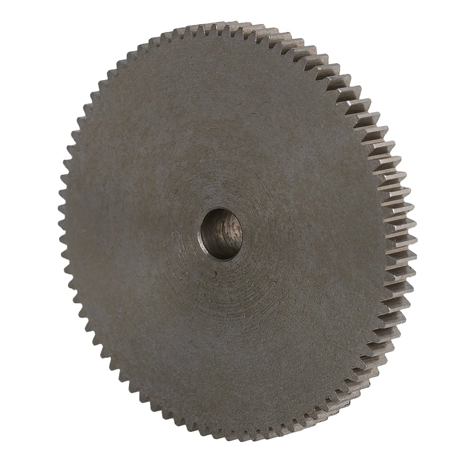 Motorritzel, Zahnrad, Modulritzel, Motorritzel, silbernes 100-Zähne-Motormetall 45# Stahlzahnrad 0,5 Modulus-Oberschrauben 4 mm Lochdurchmesser