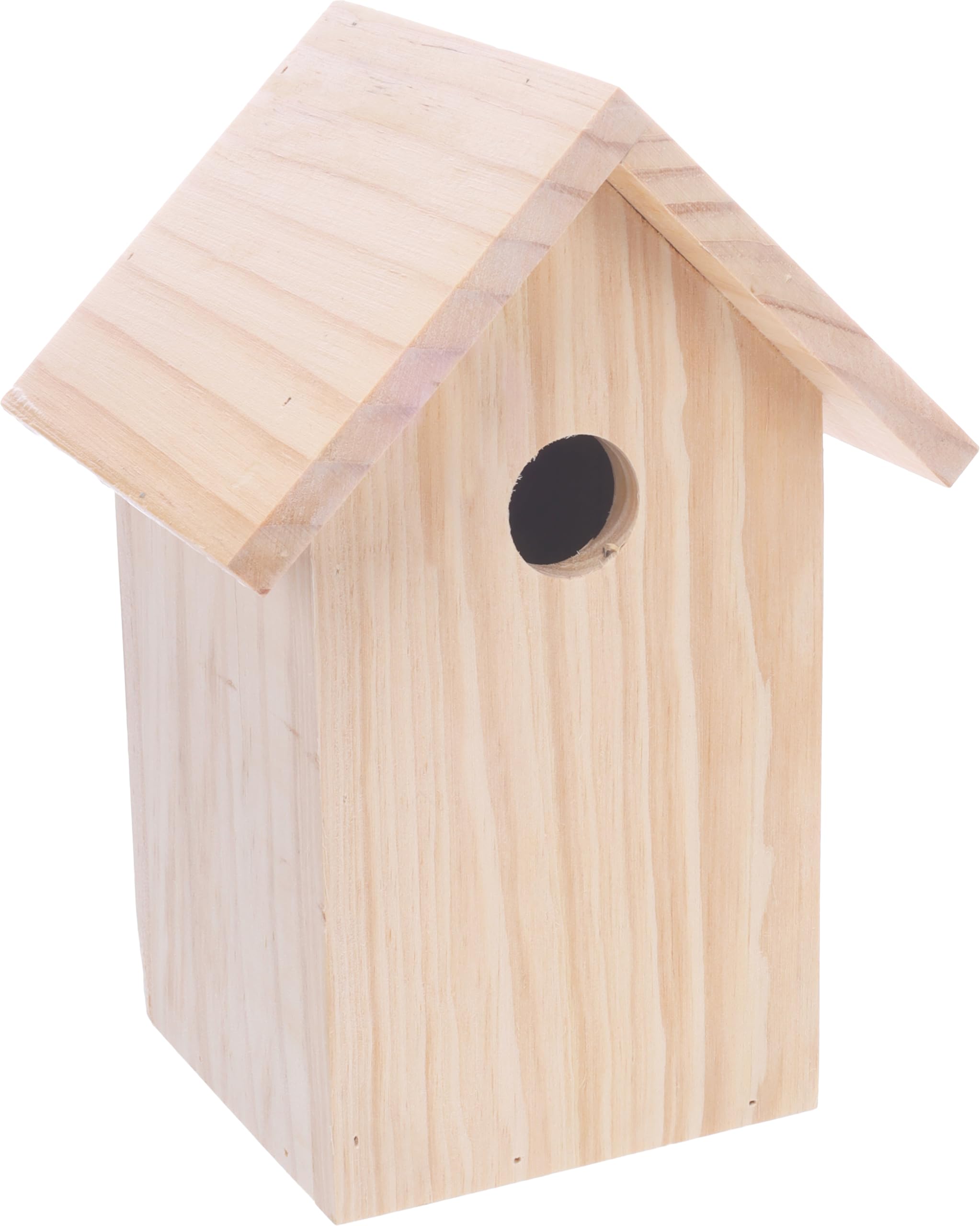 Flamingo Caja Nido para Pájaros - Bozo de Madera Natural - Refugio Seguro y Duradero para Tu Jardín - 1