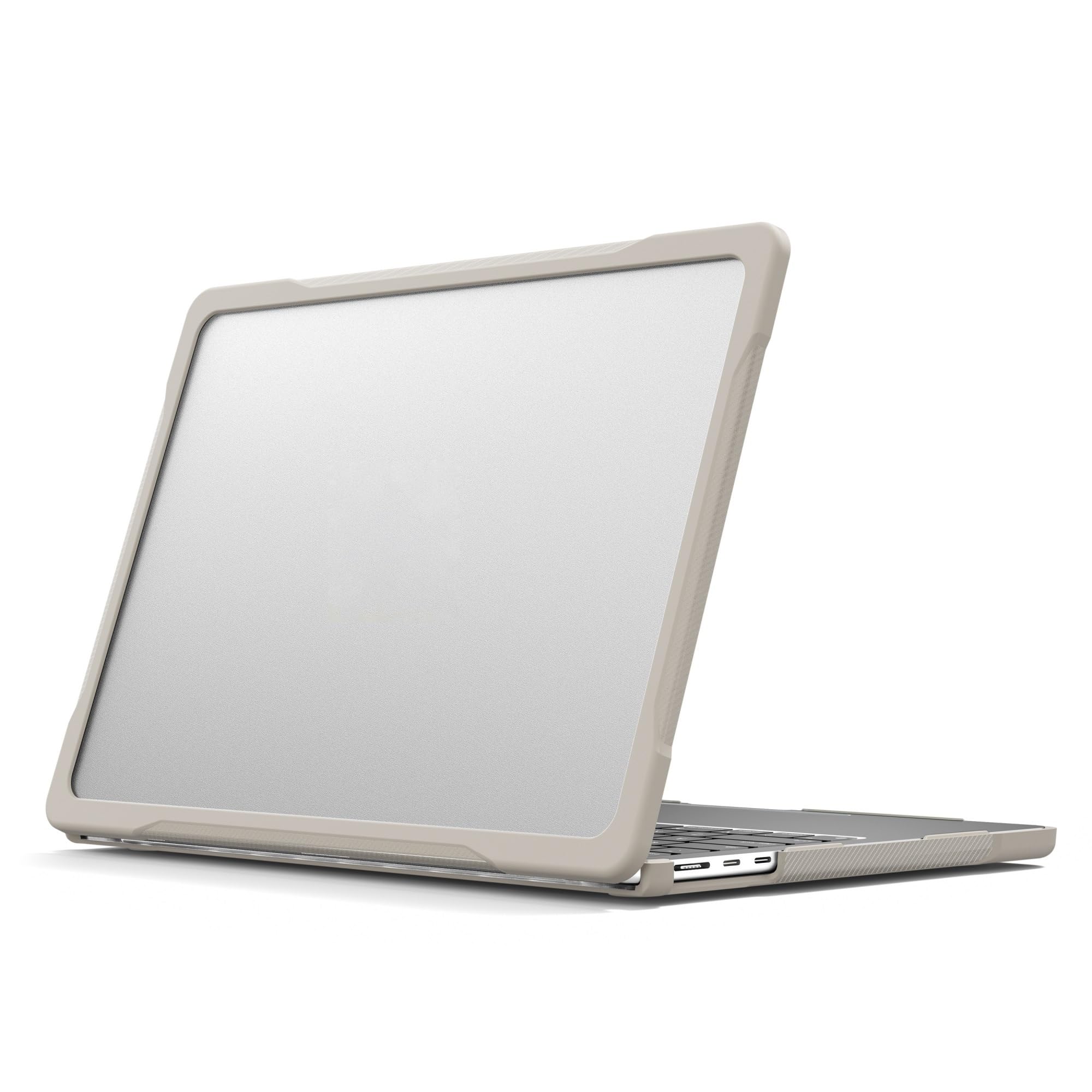 Carcasa trasera transparente resistente MacBook Air 13.6 funda protectora TPU M3 8