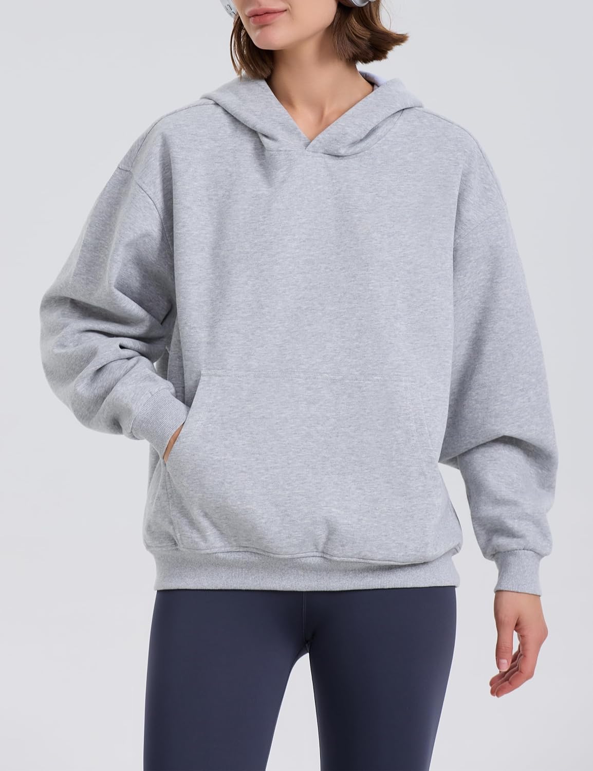 PrettyGuide Women's Casual Fall Long Sleeve Cotton Sweatshirts Oversized Hoodies Fleece Pullover with Pocket - Image 7