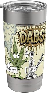 Dabs 420 Cannabis Stoner Kush Weed Dab Wax Strain Stainless Steel Insulated Tumbler