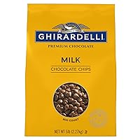 Vista 4 de Ghirardelli Chocolate Company - Chips de chocolate con leche, 800 por libra, bolsa de 5 libras (paquete de 1)